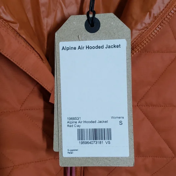 Prana Alpine Air Hooded Jacket Size S